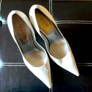 White Guess High Heels Shoes